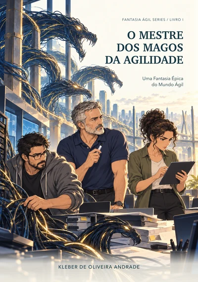 Capa de um livro de Fantasia Ágil