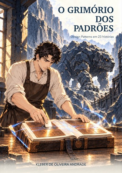 Capa de um livro de O Grimório dos Padrões